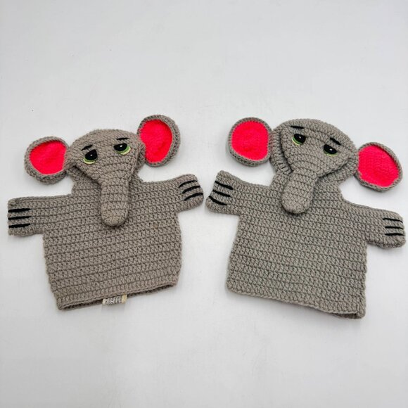 Vtg 70's R. Dakin Lion & Elephant Puppets (3) Golf Club Covers Zoo Animals - Picture 13 of 16